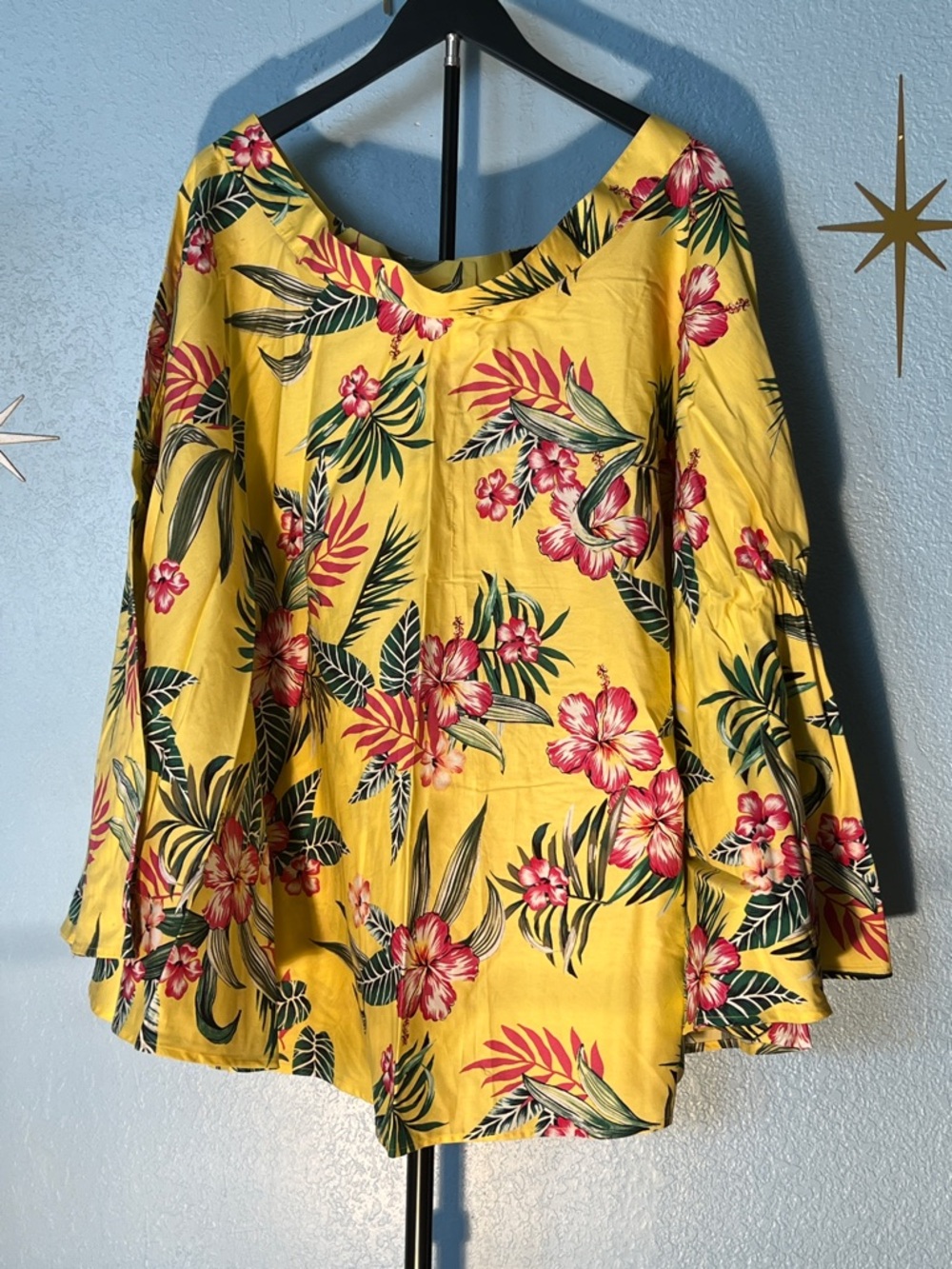 Hell Bunny Yellow Tropical Skirt